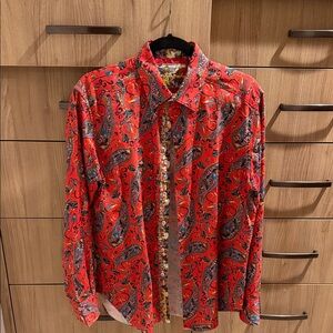 Robert Graham Red Paisley Men's Shirt